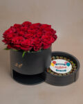 Red Flowers Cylinder and Chocolates