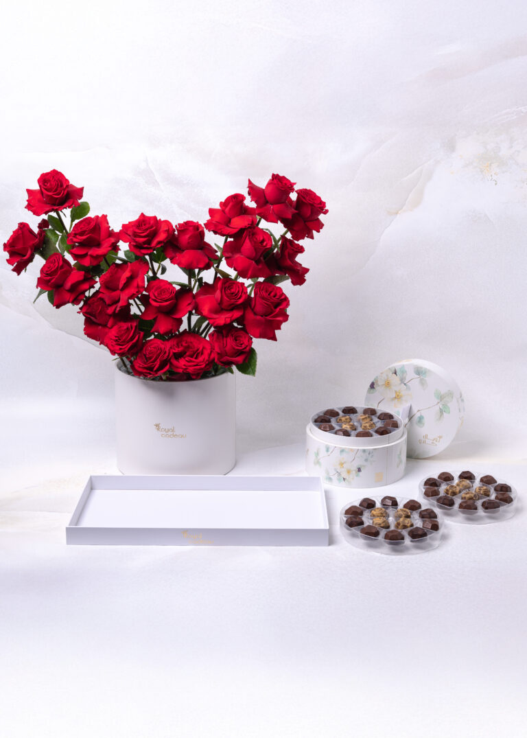 Flowers with chocolate