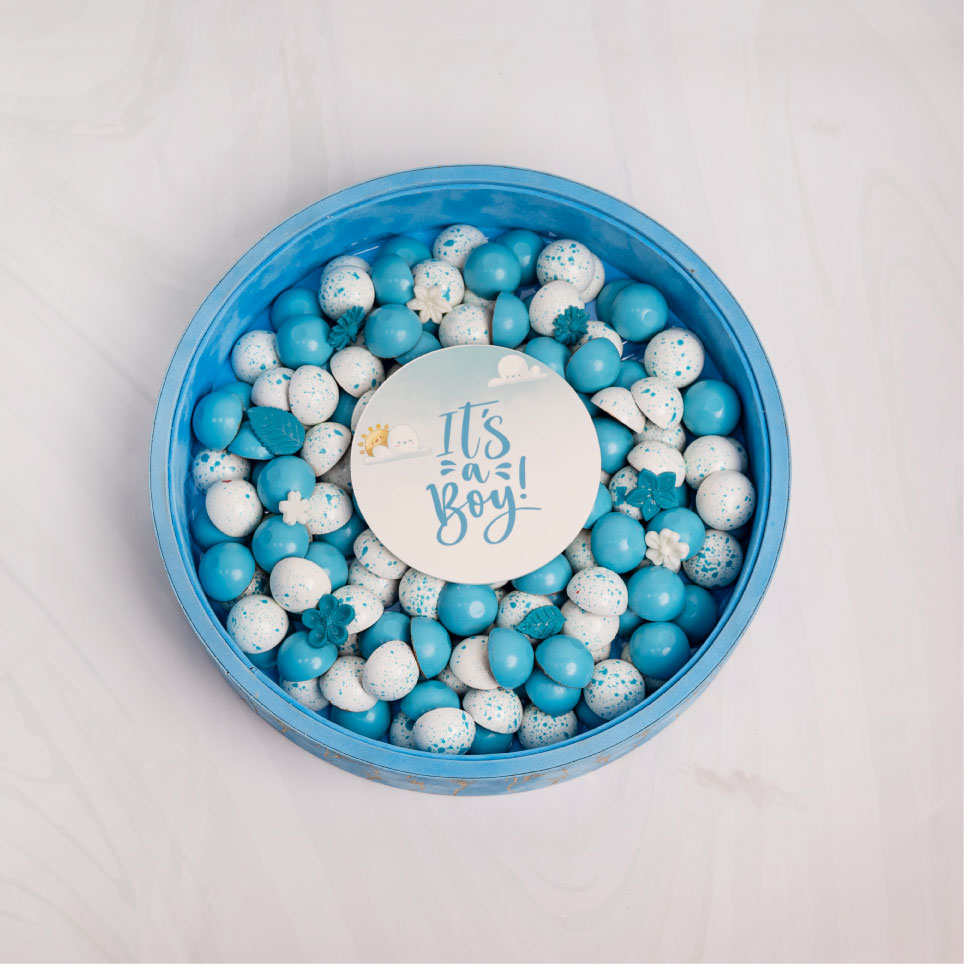 Baby boy – Chocolate tray