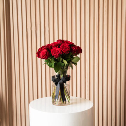 Red Rose Vase